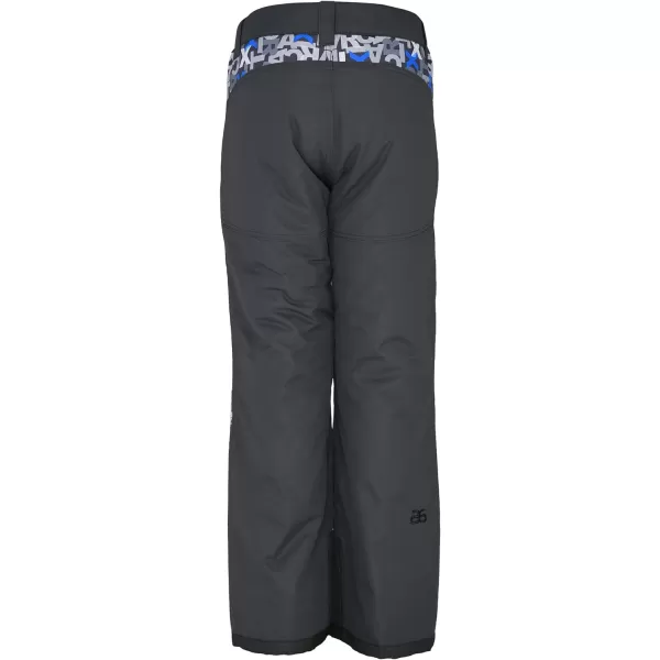 Arctix Kids Snow Pants with Reinforced Knees and SeatCharcoalLettter Toss Blue