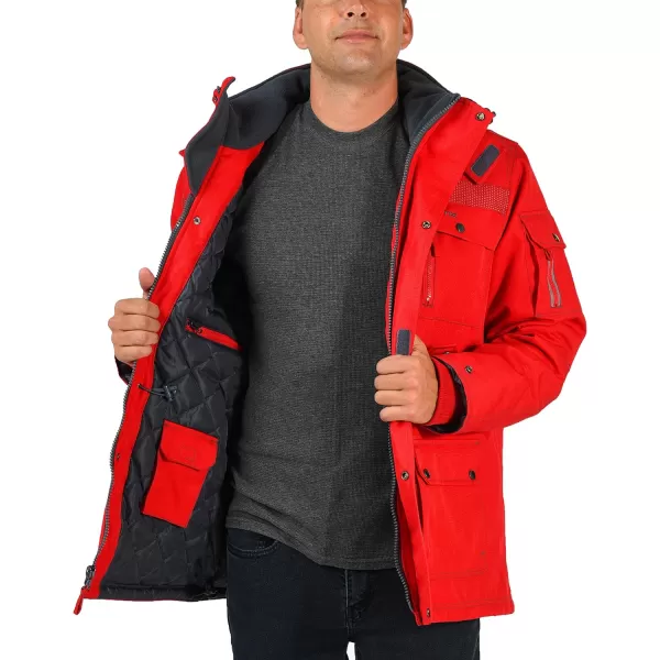 Arctix Mens Performance Tundra Jacket With Added VisibilityStandard Formula One Red