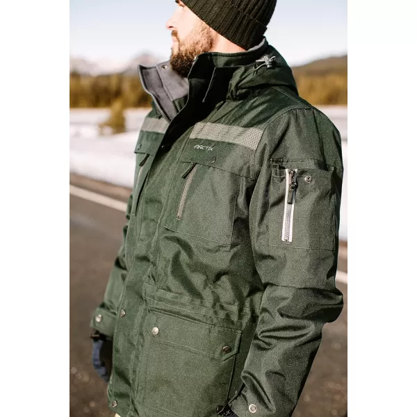 Arctix Mens Performance Tundra Jacket With Added VisibilityStandard Packers Green