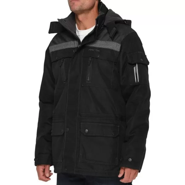 Arctix Mens Performance Tundra Jacket With Added VisibilityStandard BlackCharcoal