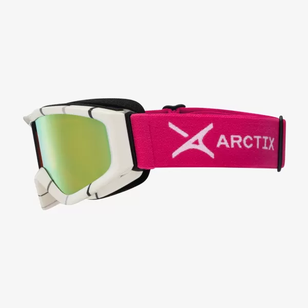 Arctix Kids Ski GogglesWhiteOrange Revo