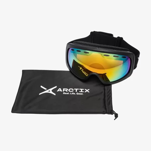 Arctix Adult Panorama Ski GogglesBlackOrange Revo