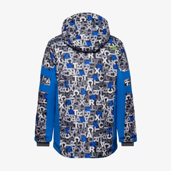 Arctix Kids Catamount JacketLetter Toss Print Blue