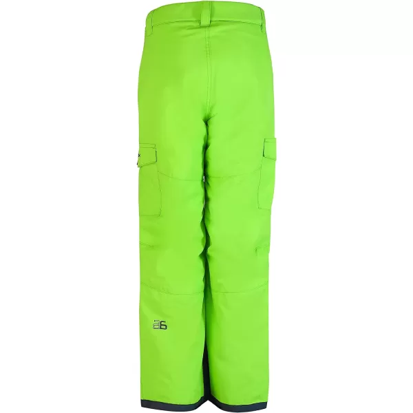 Arctix Kids Snow Sports Cargo Snow Pants with Articulated KneesLime Green