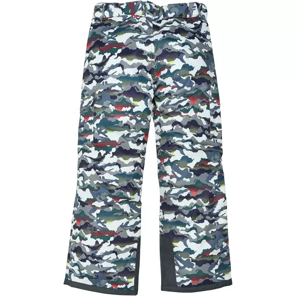 Arctix Kids Snow Sports Cargo Snow Pants with Articulated KneesWhite Multi Camo