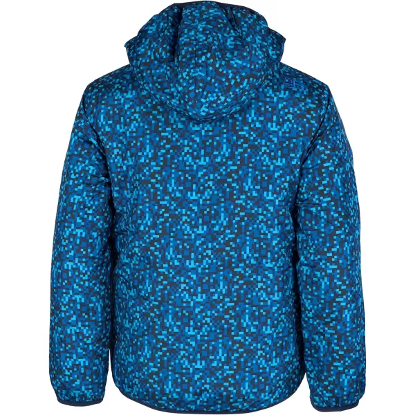 Arctix Kids Super Nova Reversible Insulated Lightweight and Warm JacketIce Block Print Navy