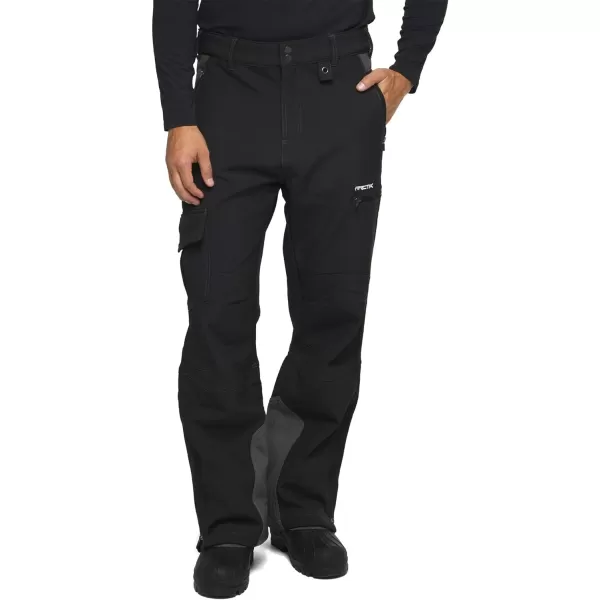 Arctix Mens Advantage Outdoor Quick Dry Fleece Lined Softshell PantsRegular Jet Black