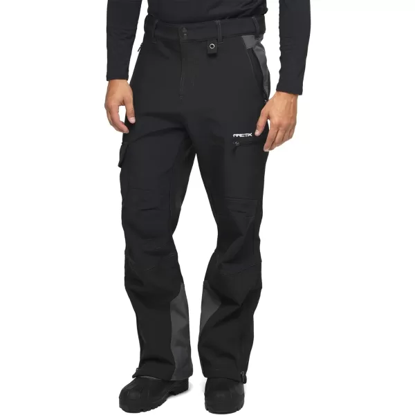 Arctix Mens Advantage Outdoor Quick Dry Fleece Lined Softshell PantsRegular Jet Black