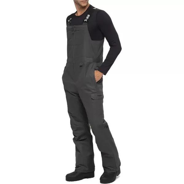 Arctix Mens Avalanche Athletic Fit Insulated Bib OverallsTall Charcoal