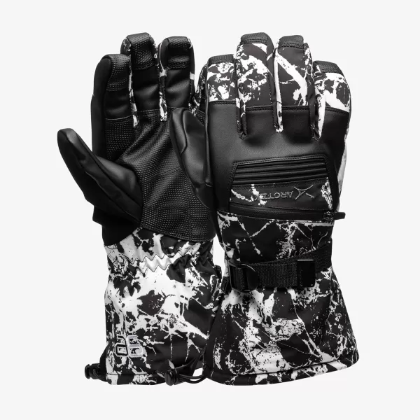 Arctix Mens Blindside GlovesCracked Marble Black