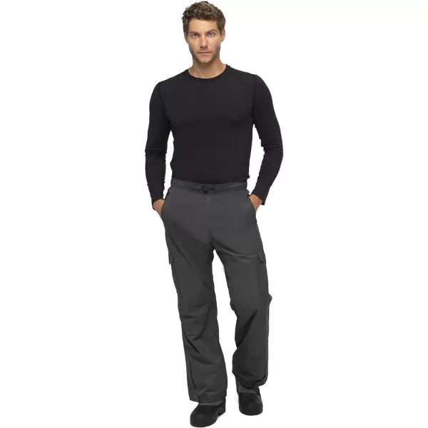 Arctix Mens Sentinel Pull Over FleeceLined Cargo Snow PantsTall Charcoal