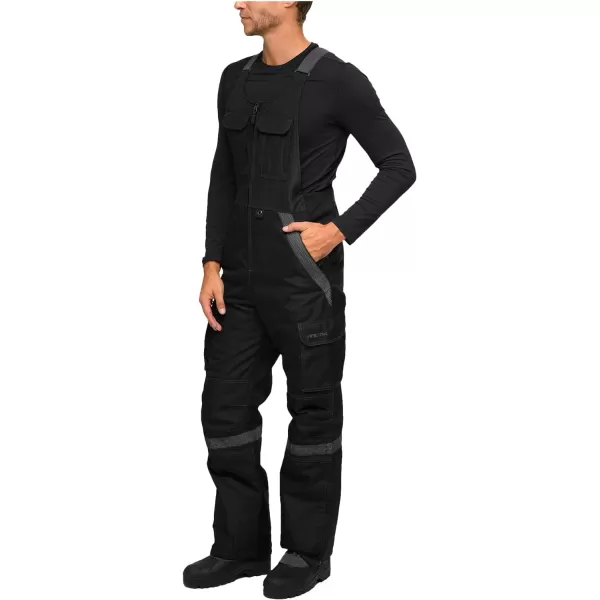 Arctix Mens Tundra Ballistic Bib Overalls With Added VisibilityBlack