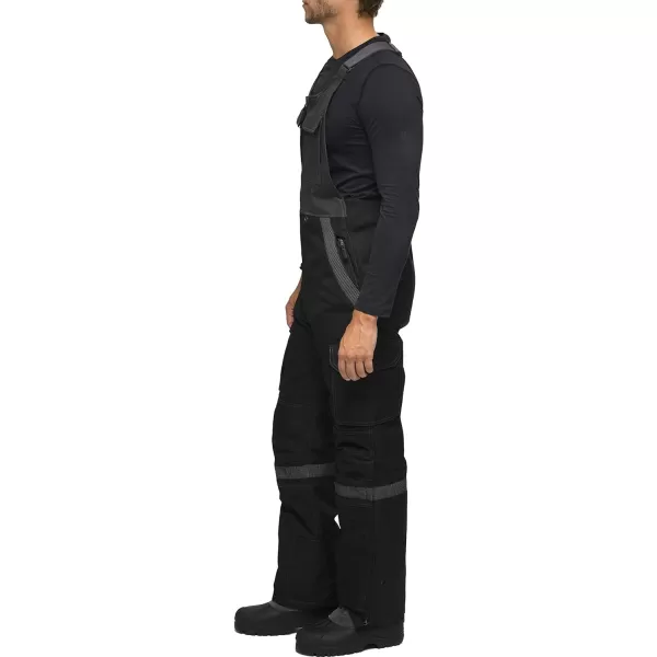 Arctix Mens Tundra Ballistic Bib Overalls With Added VisibilityBlackCharcoal