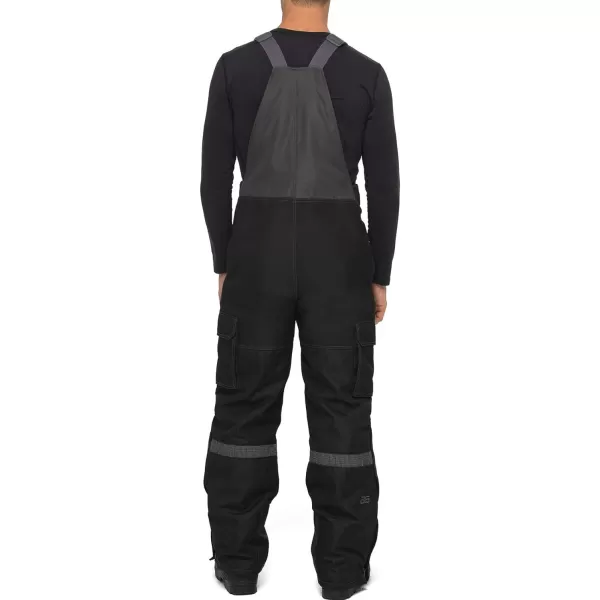 Arctix Mens Tundra Ballistic Bib Overalls With Added VisibilityBlackCharcoal