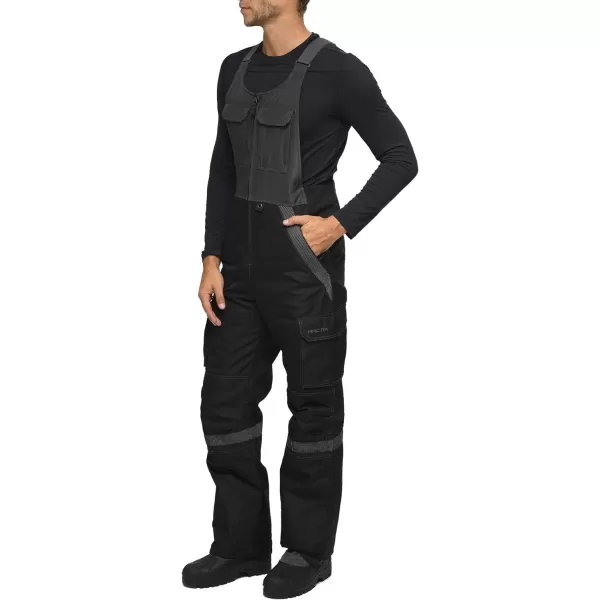 Arctix Mens Tundra Ballistic Bib Overalls With Added VisibilityBlackCharcoal