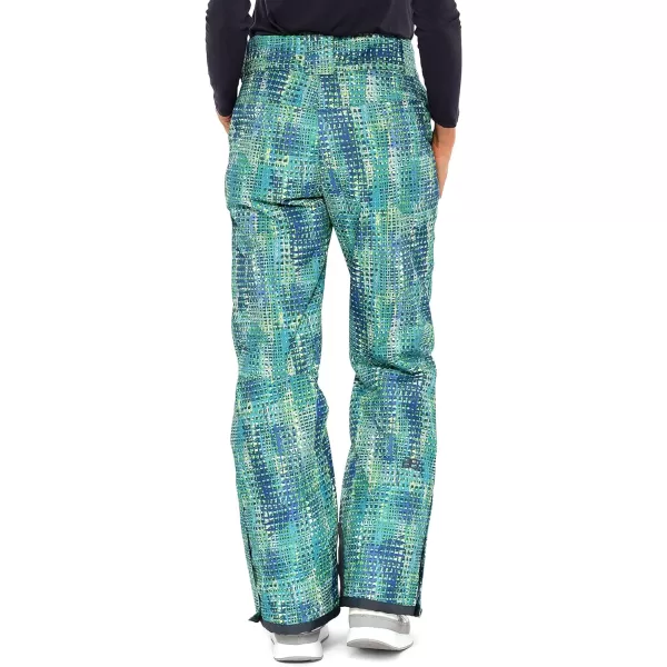 Arctix Womens Insulated Snow PantsWindows Print Blue