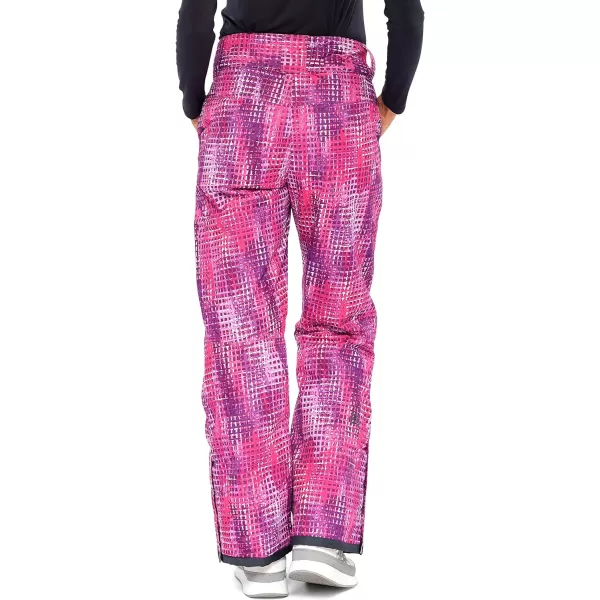 Arctix Womens Insulated Snow PantsWindows Print Purple