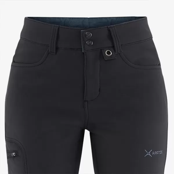 Arctix Womens Sarah FleeceLined Softshell PantsShort Black