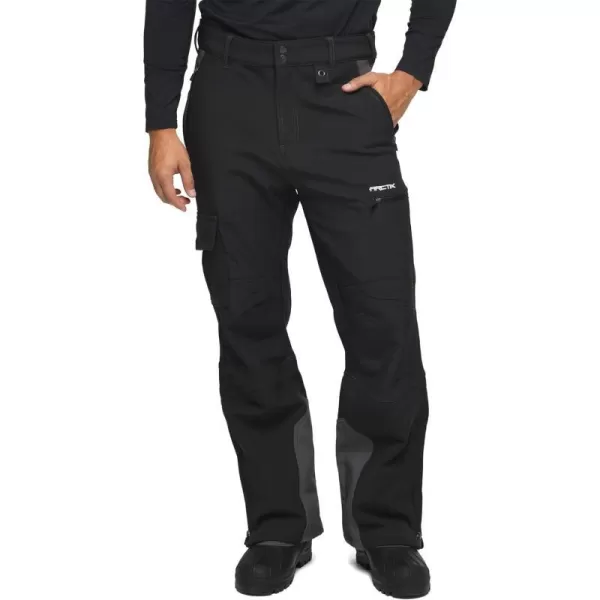 Arctix Mens Advantage Outdoor Quick Dry Fleece Lined Softshell PantsRegular Jet Black