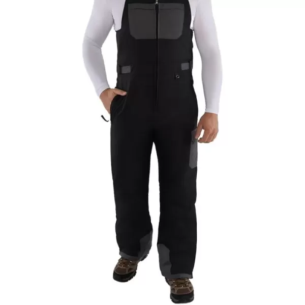 Arctix Mens Avalanche Athletic Fit Insulated Bib OverallsShort BlackCharcoal