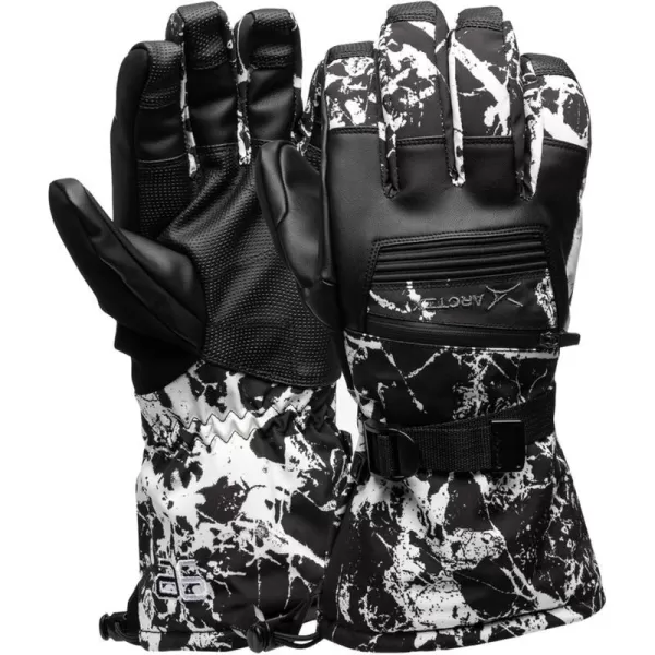 Arctix Mens Blindside GlovesCracked Marble Black