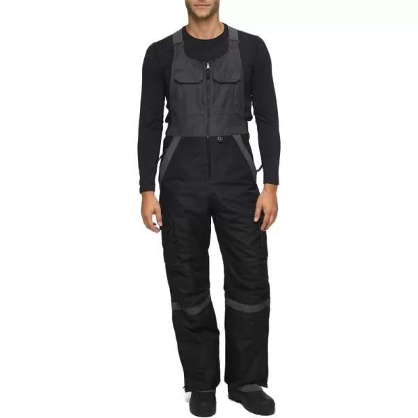 Arctix Mens Tundra Ballistic Bib Overalls With Added VisibilityBlackCharcoal