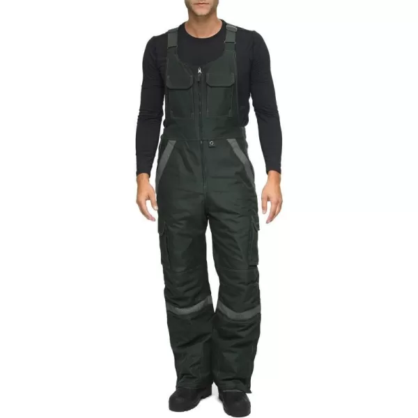 Arctix Mens Tundra Ballistic Bib Overalls With Added VisibilityPackers Green