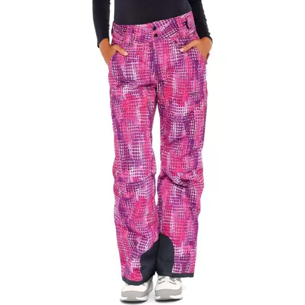 Arctix Womens Insulated Snow PantsWindows Print Purple