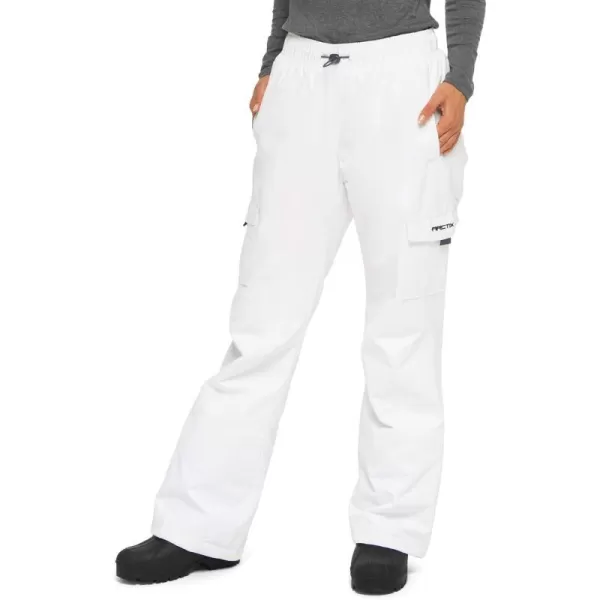 Arctix Womens Lumi Pull Over Fleece Lined Cargo Snow PantsWhite