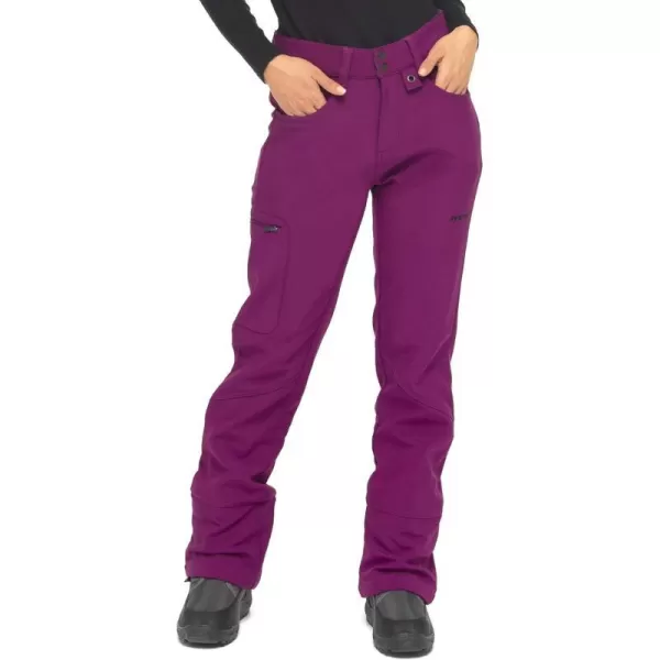 Arctix Womens Sarah FleeceLined Softshell PantsRegular Plum