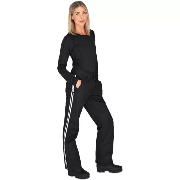 Arctix womens Insulated Snow PantsBlack With BlackWhite Stripe