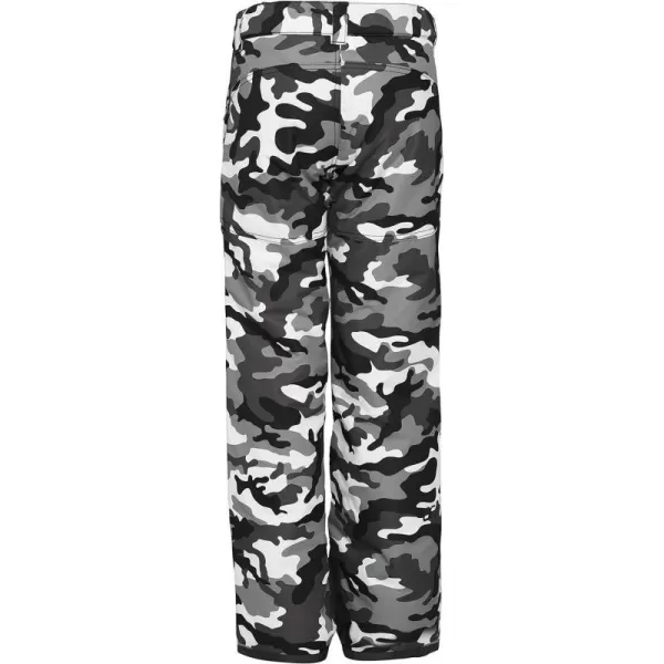 SkiGear Kids Snow Pants with Reinforced Knees and SeatA6 Camo Black