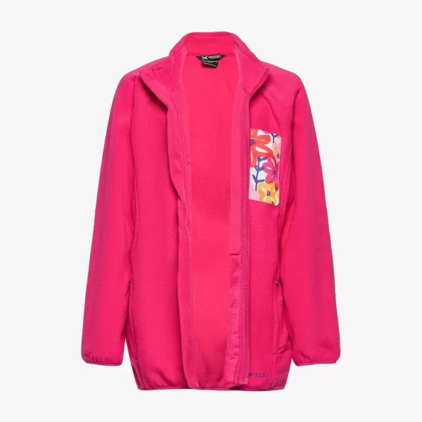 Arctix Kids Birch Printed Pocket FleeceFuchsia