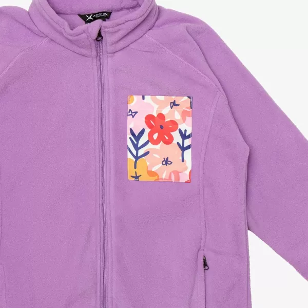 Arctix Kids Birch Printed Pocket FleeceViolet Haze