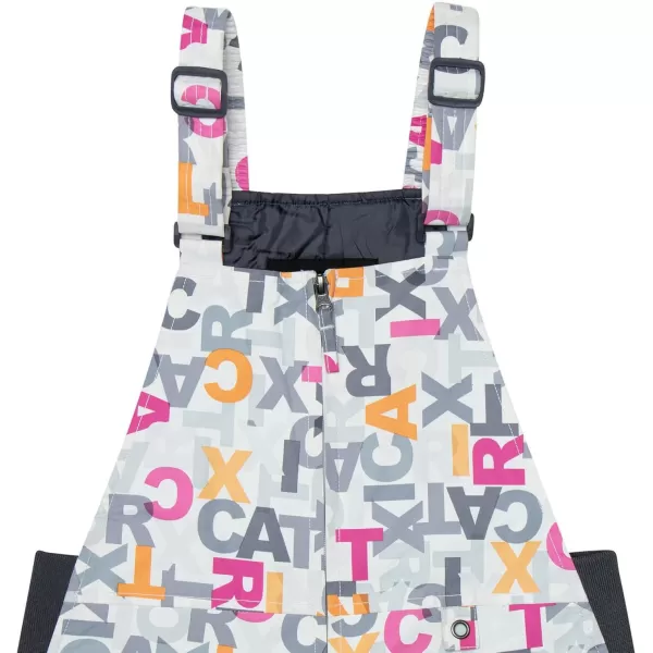 Arctix Kids Insulated Snow Bib OverallsLetter Toss Pink