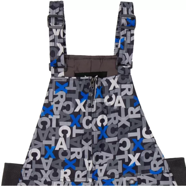 Arctix Kids Insulated Snow Bib OverallsLetter Toss Print Blue