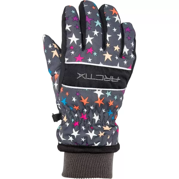 imageArctix Kids Whiteout Insulated Ski GlovesNorth Star Print Steel