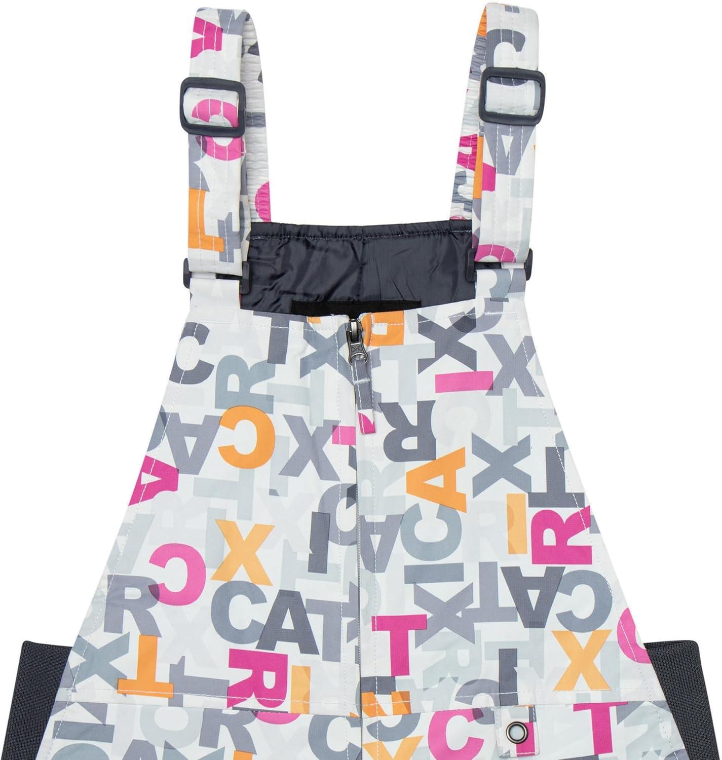 imageArctix Kids Insulated Snow Bib Overalls Letter Toss Pink Medium