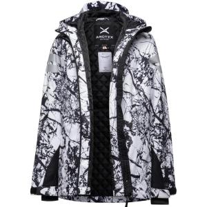 imageArctix Kids Insulated Quilted Lining with Reflective Print Cold Weather Peak Performance JacketCracked Marble White