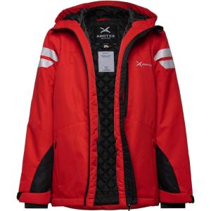 imageArctix Kids Insulated Quilted Lining with Reflective Print Cold Weather Peak Performance JacketFormula One Red