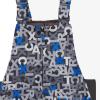 imageArctix unisexchild Chest High Snow Bib OverallsLetter Toss Print Blue