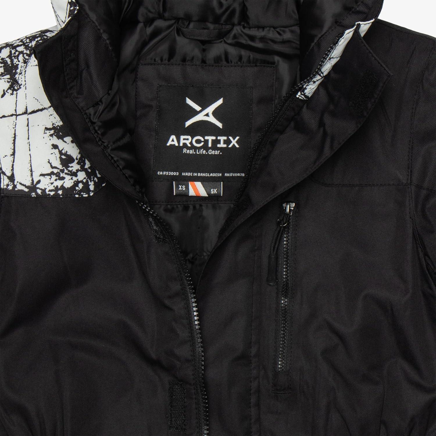 imageArctix Kids Dancing Bear Insulated Snow SuitBlackCracked Marble Black