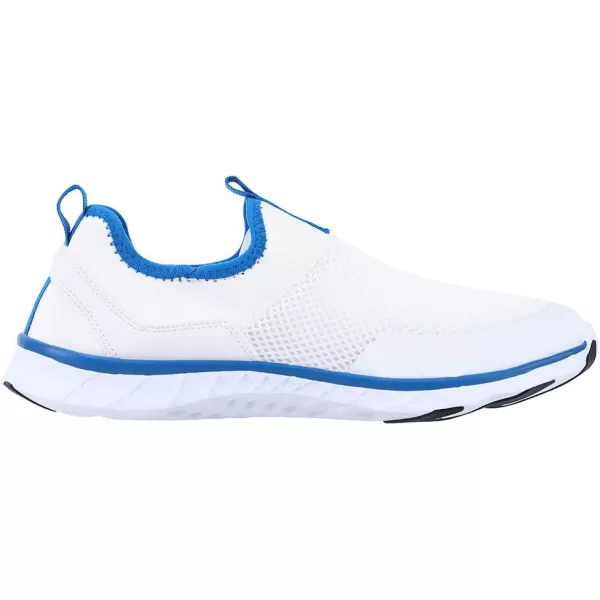 ALEADER Mens Hiking ShoesWhiteBlue
