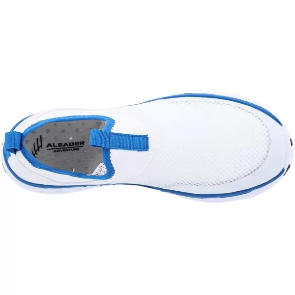 ALEADER Mens Hiking ShoesWhiteBlue