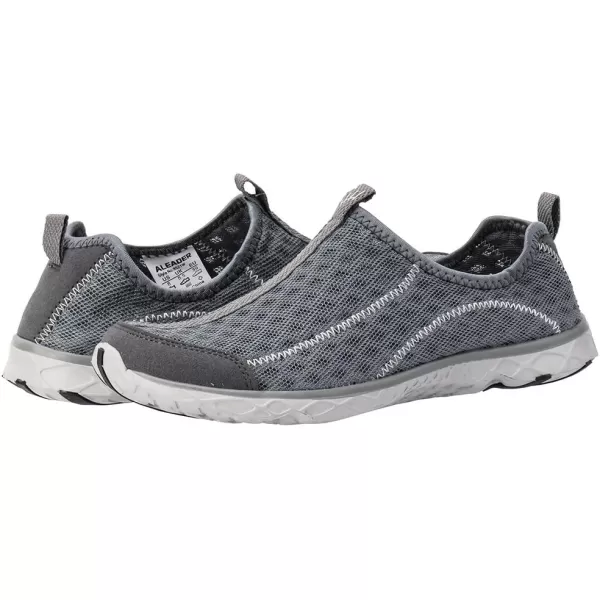 Aleader Mens Mesh Slip On Water ShoesDark Gray