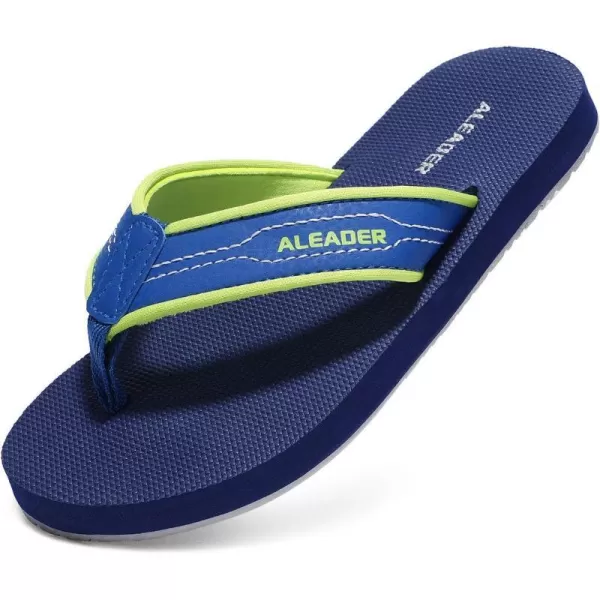 ALEADER Kids Flip Flops Sandals Lightweight Thong Sandals BeachPool Youth Slides Little KidBig KidNavyRoyal Blue