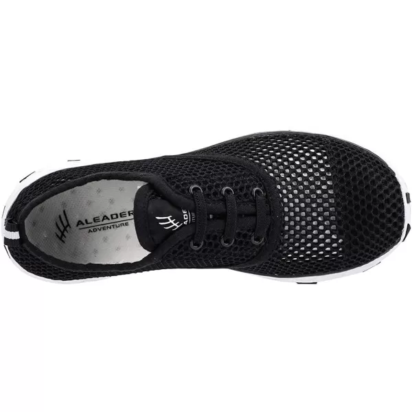 ALEADER Lightweight Water Shoes for Women Mesh Quick Drying Aqua ShoesBlack