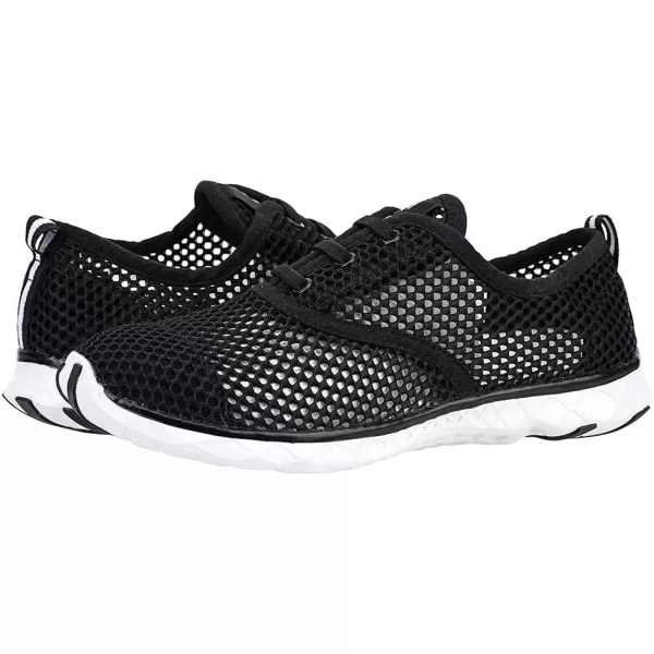 ALEADER Lightweight Water Shoes for Women Mesh Quick Drying Aqua ShoesBlack