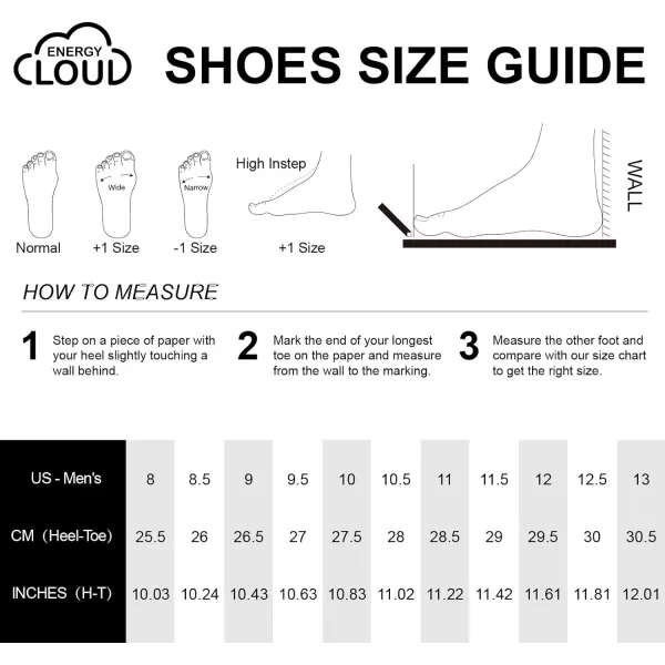 ALEADER Mens Energycloud Slip On Running Walking Shoes Cushion Lightweight SneakersBlackGrey