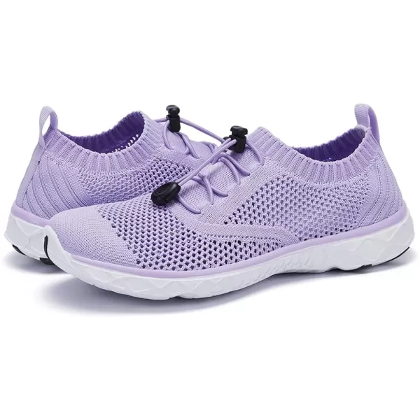 Aleader Womens Quick Drying Aqua Water ShoesCLight Purple